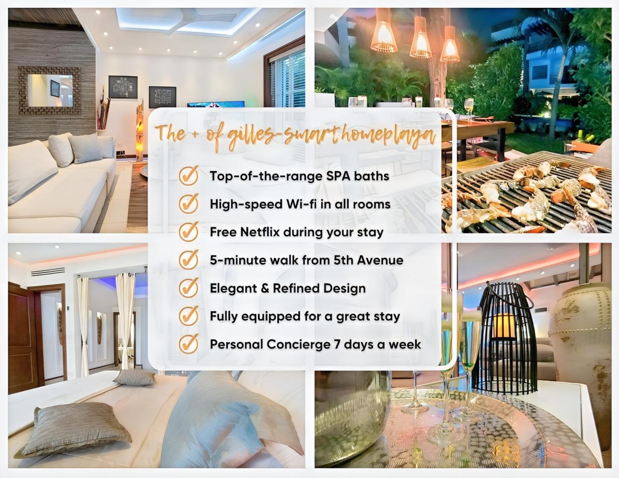Luxury Duplex -4 Pers- 2Mn Beach&5Th Av, Pool, Gym Playa del Carmen Eksteriør bilde
